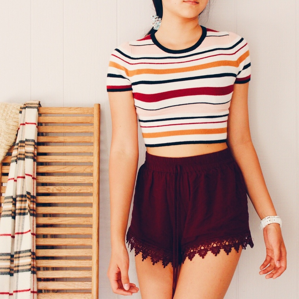 *HOST PICK* Multicolored Ribbed Crop Top